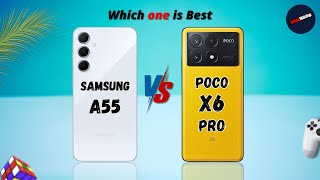 Samsung A55 vs Poco X6 Pro  Poco X6 Pro vs Samsung A55 [upl. by Labana]