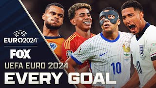 UEFA Euro 2024 Every goal from the Entire Tournament  FOX SOCCER [upl. by Kinna]