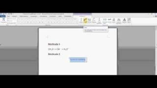 Chemische vergelijkingen opstellen in Word 2010 [upl. by Eel]