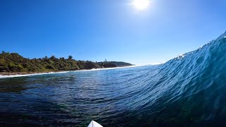 SURFING AN EPIC POINT BREAK DOWN SOUTH POV SURF VLOG [upl. by Eidur636]