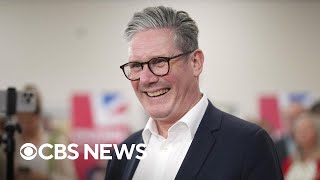 Keir Starmer becomes new UK prime minister after Labour Partys landslide victory [upl. by Ahnavas]