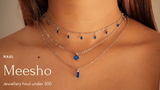 Viral Meesho Jewellery Haul Dainty amp Aesthethic Jewellery Haul  Aishwarya Khajuria [upl. by Anaes]