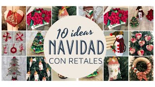 10 Ideas de Navidad con retales Perfectas para vender o regalar [upl. by Hesky996]