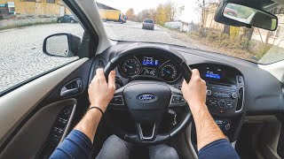 Ford Focus Sedan  4K POV Test Drive 392 Joe Black [upl. by Bj963]