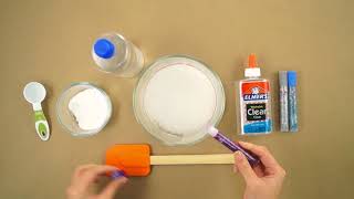 Creando slime con goma transparente Elmers [upl. by Bryant213]