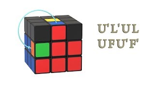 Rubiks Cube  the second layer  algorithm for left moving [upl. by Mccready]