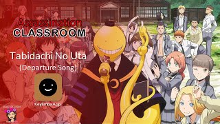 TABIDACHI NO UTA CHORUS  KEYLIMBA APP COVER  ASSASINATION CLASSROOM  OST  THEME [upl. by Sanchez]