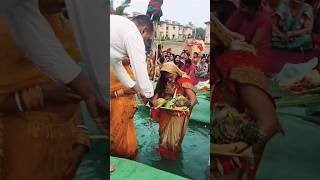 Jai chhath mata suryadev 🙏 youtubeshorts trending song viralvlog festivevibes [upl. by Persse88]