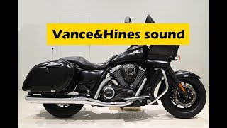 2020 Kawasaki Vaquero VN1700 Voyager Custom start amp Vance amp Hines sound [upl. by Arymas]