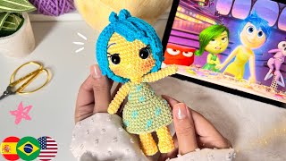 Alegria Amigurumi💛 Intensamente Personajes Crochet Tutorial [upl. by Louth]