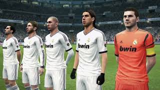 PES 2013 MI PRIMER VIDEO REAL MADRID VS BARCELONA [upl. by Llevrac]