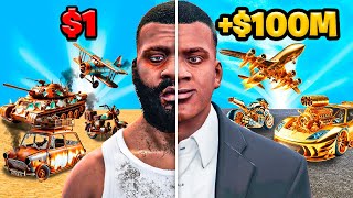 Vehículos de 1 VS 100000000 en GTA 5 Película [upl. by Euqenimod]