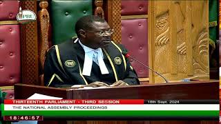 NATIONAL ASSEMBLY  WEDNESDAY 18TH SEPTEMBER 2024 AFTERNOON SESSION [upl. by Ennaus]