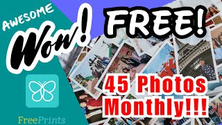 45 FREE PHOTO PRINTS MONTHLY  Only From FreePrints [upl. by Rolecnahc]