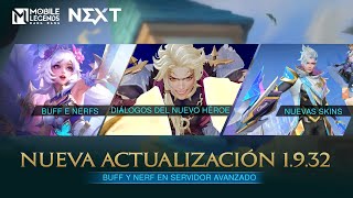 Vista Previa del Parche 1932  Servidor Avanzado  Mobile Legends Bang Bang [upl. by Bruyn]