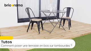 Comment poser une terrasse en bois sur lambourdes   Bricorama [upl. by Bartlett]