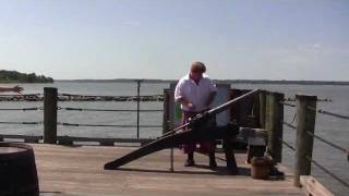 Portuguese Swivel Gun Demo at Jamestown Settlement in Virginia [upl. by Ricki]