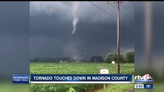 EF1 tornado touches down in Madison County [upl. by Enelia]