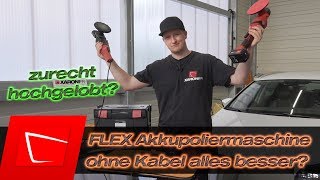 FLEX Akku Rotationspolierer PE 150 180EC Set im Test ohne Kabel alles besser Akkupoliermaschine [upl. by Gasperoni]