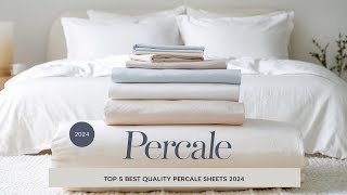 Top 5 Best Quality Percale Sheets On Amazon Reviews in 2024 [upl. by Nadabas]