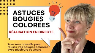 Comment faire une bougie avec plusieurs couleurs [upl. by Selrahc610]