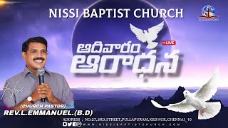 🔴🅻🅸🆅🅴 SUNDAY SERVICE REVLEMMANUELBD 27102024 NISSI BAPTIST CHURCH [upl. by Leod]