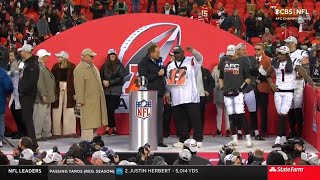 Bengals AFC Championship Trophy Presentation [upl. by Newbold]