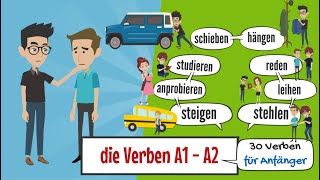 Deutsch lernen  deutsch A1  A2  die Verben 04  Hören amp Verstehen [upl. by Martelli]