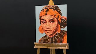 Painting Avani in Pop Art [upl. by Balsam]