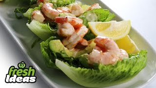 Easy Prawn Recipe with Sweet Crunch Lettuce Avocado amp Chilli Aioli [upl. by Akinnej]