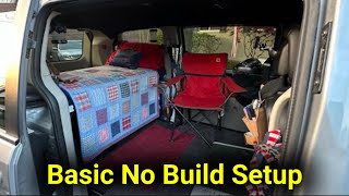 Simple Caravan Camper  Basic No Build Setup  Clutter Free Van Camping  vancamper clutterfree [upl. by Anoerb7]