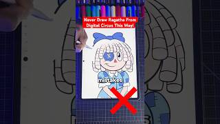 Never Draw Ragatha THIS Way 😡 Digital Circus art shorts digitalcircus [upl. by Marijane955]