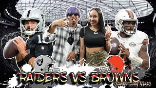 Raiders vs Browns  Game Day Vlog [upl. by Nivrem]