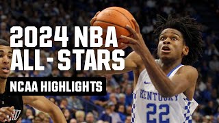 2024 NBA AllStars and their March Madness highlights [upl. by Nylesoj]