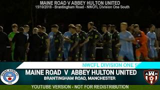 Maine Road Vs Abbey Hulton United 151018 [upl. by Nyladnarb]