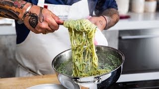 Basil Garlic Nicoise Pasta with by Chef Ludo Lefebvre [upl. by Nauqat960]