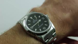 Rolex Explorer 14270 Black Dial Luxury Watch Review [upl. by Modla15]