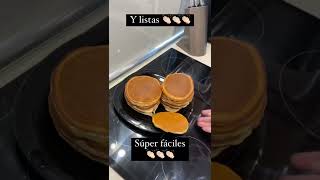 Tortitas americanas fáciles esponjosas y rápidas  pancakes  hot cakes [upl. by Annia]