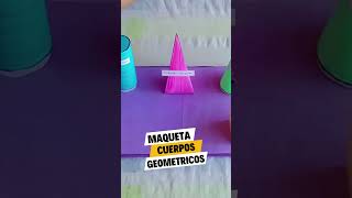 Paso a paso como hacer una maqueta de cuerpos geométricos [upl. by Gairc388]