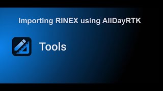 Topcon Tools V9 – Importing RINEX Data using AllDayRTK [upl. by Nossyla]