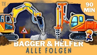 Bagger amp Baufahrzeuge ⭐ Alle Folgen  Kindervideos  Kinderfilme  telekids [upl. by Donielle105]