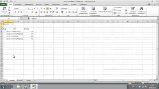 Excel 2010 Aufbauwissen Part 4 Verschieben von Zellinhalten [upl. by Notsecnirp]