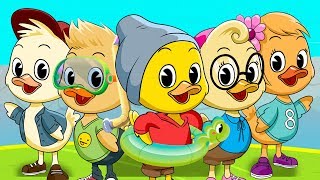 CINCO PATITOS  Canciones infantiles [upl. by Boiney]