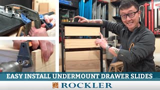 How to Install Undermount Drawer Slides in Furniture [upl. by Pangaro]