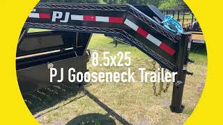 2022  85x25 PJ Gooseneck Trailer  LS252 [upl. by Alleyn]