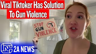 Viral Tiktok Lady Claims To Have The Solution To Gun Violence You Wont Believe This [upl. by Susan]