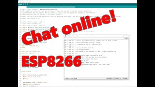 Hardware Chat Hangout Online with Others with an ESP8266 [upl. by Eesyak712]