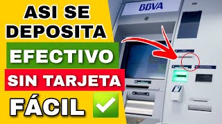 Como hacer depósitos en cajero automático BBVA paso a paso 💰✅️ [upl. by Agle]