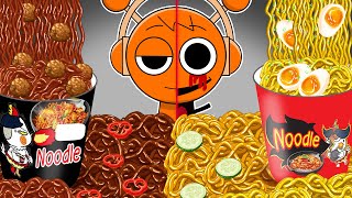 Incredibox Sprunki  OREN Horror Versions Eating Spicy Noodles  ASMR  Incredibox Sprunki Animation [upl. by Tillinger]