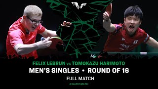 FULL MATCH  Felix Lebrun vs Tomokazu Harimoto  MS R16  SaudiSmash 2024 [upl. by Eimam]